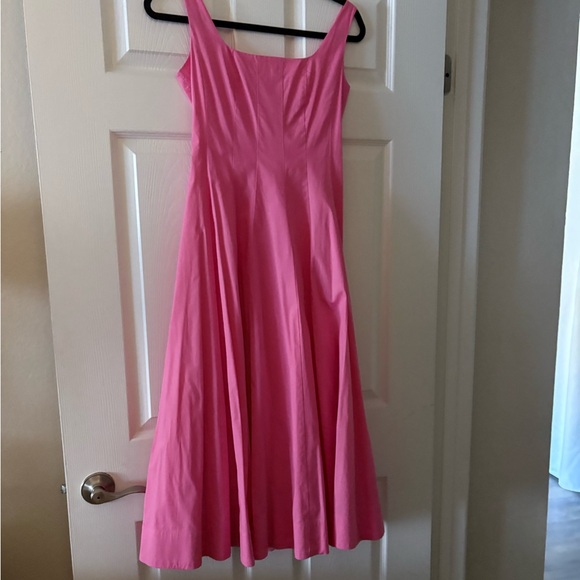 STAUD WELLES Pink Midi Dress - Picture 4 of 6
